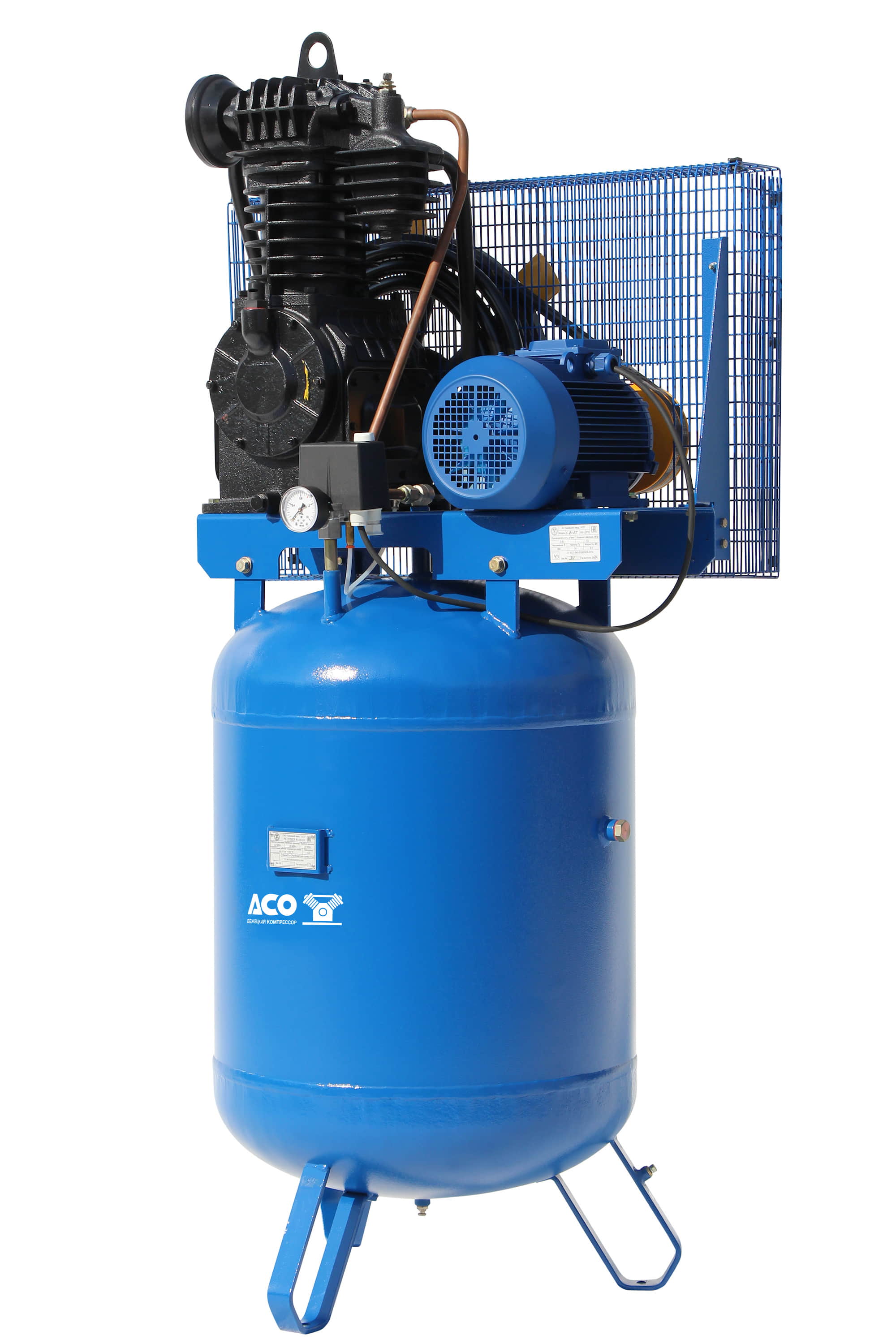 Поршневой компрессор с ременным приводом с вертикальным ресивером КВ15 / 13