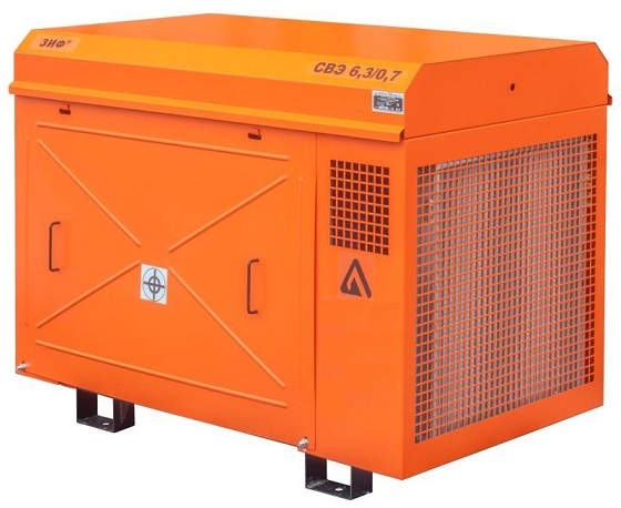 Станция компрессорная электрическая уличная ЗИФ-СВЭ-7,2/1,0 в кожухе