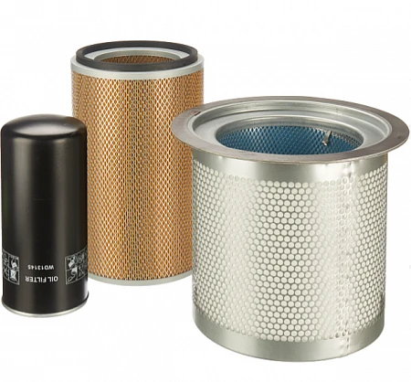 Сервисный набор ET SL 110 (08,10 бар), ET SL 132 (08,10 бар). Фильтры: воздушный-1шт., масляный -1 шт., сепаратор -1шт.