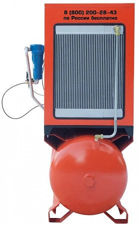 Станция компрессорная на ресивере с осушителем ЗИФ-СВЭ-0,6/1,3 ШМ  ОиР-500